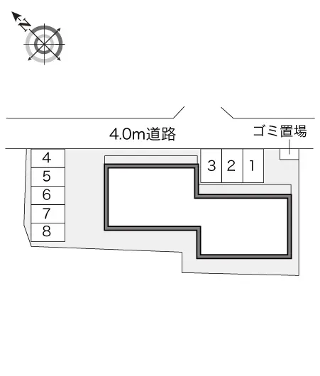 ★手数料０円★鎌ケ谷市丸山２丁目　月極駐車場（LP）